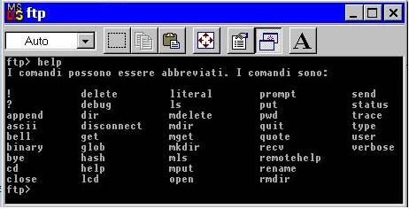 I comandi FTP