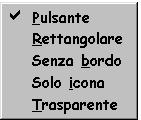 Pulsante: il sottomenu Aspetto